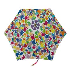 Volunteers Hands Voluntary Wrap Mini Folding Umbrellas by Celenk