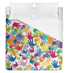 Volunteers Hands Voluntary Wrap Duvet Cover (queen Size) by Celenk