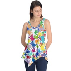 Volunteers Hands Voluntary Wrap Sleeveless Tunic