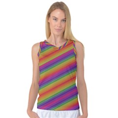 Spectrum Psychedelic Green Women s Basketball Tank Top by Celenk