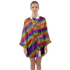 Spectrum Psychedelic Green Long Sleeve Kimono Robe