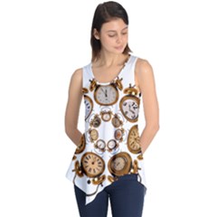 Time Clock Alarm Clock Time Of Sleeveless Tunic