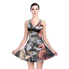 The Birth Of Christ Reversible Skater Dress by Valentinaart