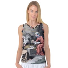 The Birth Of Christ Women s Basketball Tank Top by Valentinaart