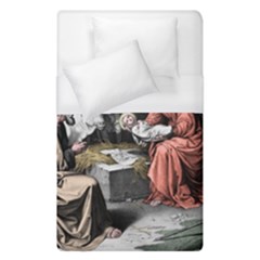 The Birth Of Christ Duvet Cover (single Size) by Valentinaart