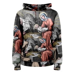 The Birth Of Christ Women s Pullover Hoodie by Valentinaart