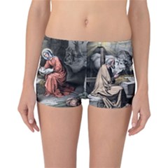 The Birth Of Christ Reversible Boyleg Bikini Bottoms by Valentinaart