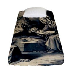 The Birth Of Christ Fitted Sheet (single Size) by Valentinaart