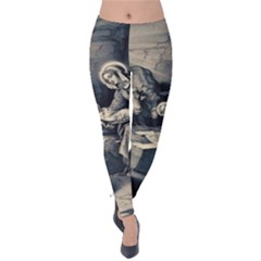 The Birth Of Christ Velvet Leggings by Valentinaart