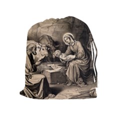 The Birth Of Christ Drawstring Pouches (extra Large) by Valentinaart