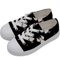 Christmas Angels  Kids  Low Top Canvas Sneakers by Valentinaart