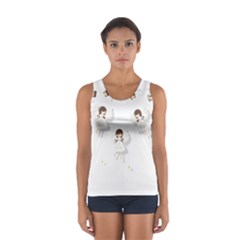 Christmas Angels  Sport Tank Top  by Valentinaart