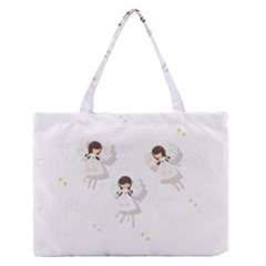 Christmas Angels  Zipper Medium Tote Bag by Valentinaart