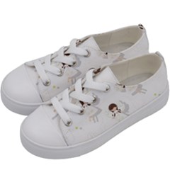 Christmas Angels  Kids  Low Top Canvas Sneakers by Valentinaart