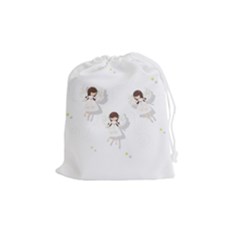 Christmas Angels  Drawstring Pouches (medium) 