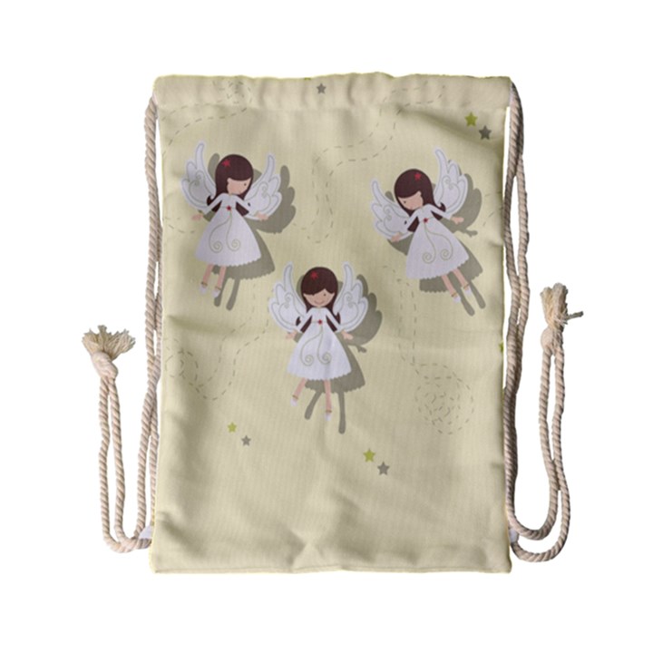 Christmas angels  Drawstring Bag (Small)