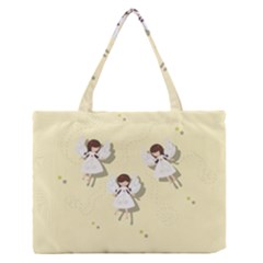 Christmas Angels  Zipper Medium Tote Bag by Valentinaart