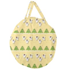 Christmas Angels  Giant Round Zipper Tote