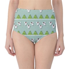 Christmas Angels  High-waist Bikini Bottoms by Valentinaart