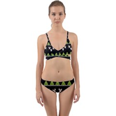 Christmas Angels  Wrap Around Bikini Set