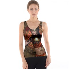 Steampunk, Wonderful Steampunk Lady Tank Top