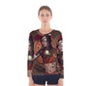 Steampunk, Wonderful Steampunk Lady Women s Long Sleeve Tee View1