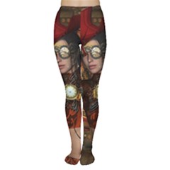 Steampunk, Wonderful Steampunk Lady Women s Tights by FantasyWorld7