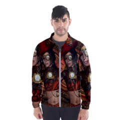 Steampunk, Wonderful Steampunk Lady Wind Breaker (Men)