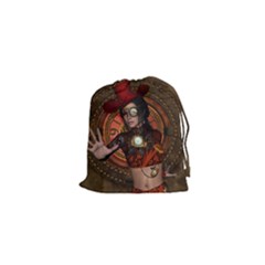 Steampunk, Wonderful Steampunk Lady Drawstring Pouches (xs)  by FantasyWorld7