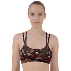 Steampunk, Wonderful Steampunk Lady Line Them Up Sports Bra