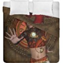 Steampunk, Wonderful Steampunk Lady Duvet Cover Double Side (King Size) View1