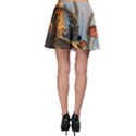 Wonderful Seascape With Mushroom House Skater Skirt View2