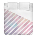 Colored Candy Striped Duvet Cover (Full/ Double Size) View1