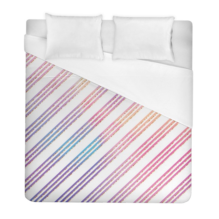 Colored Candy Striped Duvet Cover (Full/ Double Size)