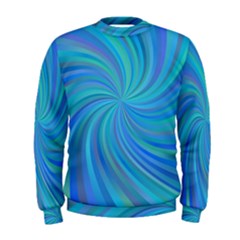 Blue Background Spiral Swirl Men s Sweatshirt by Celenk