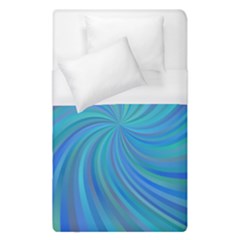 Blue Background Spiral Swirl Duvet Cover (single Size) by Celenk