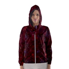 Abstract Fantasy Color Colorful Hooded Wind Breaker (women)