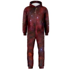 Abstract Fantasy Color Colorful Hooded Jumpsuit (men)  by Celenk