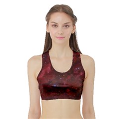 Abstract Fantasy Color Colorful Sports Bra With Border by Celenk