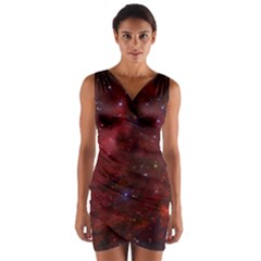 Abstract Fantasy Color Colorful Wrap Front Bodycon Dress by Celenk