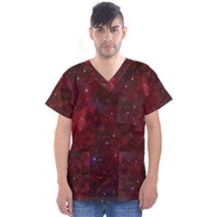 Abstract Fantasy Color Colorful Men s V-neck Scrub Top