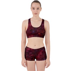 Abstract Fantasy Color Colorful Work It Out Sports Bra Set