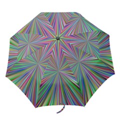 Burst Colors Ray Speed Vortex Folding Umbrellas by Celenk