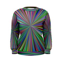 Burst Colors Ray Speed Vortex Women s Sweatshirt by Celenk