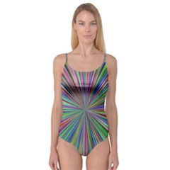 Burst Colors Ray Speed Vortex Camisole Leotard  by Celenk