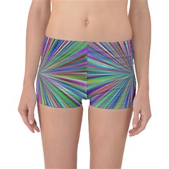 Burst Colors Ray Speed Vortex Boyleg Bikini Bottoms by Celenk