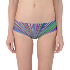 Burst Colors Ray Speed Vortex Classic Bikini Bottoms by Celenk