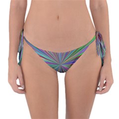 Burst Colors Ray Speed Vortex Reversible Bikini Bottom by Celenk