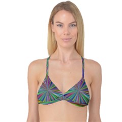 Burst Colors Ray Speed Vortex Reversible Tri Bikini Top by Celenk