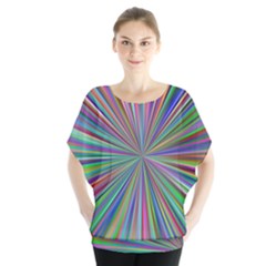 Burst Colors Ray Speed Vortex Blouse